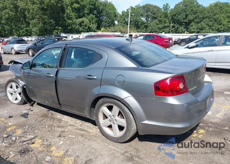 2013 Dodge Avenger Sxt из США, поврежденный, VIN 1C3CDZCB9DN708084
